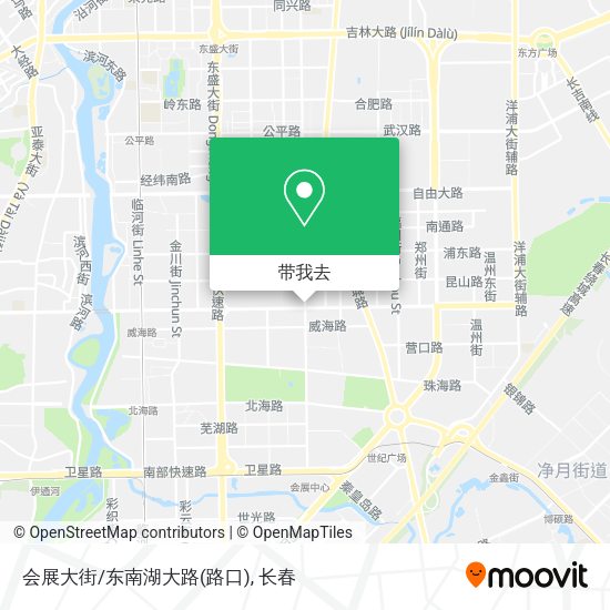 会展大街/东南湖大路(路口)地图