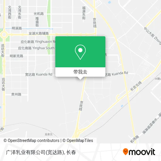 广泽乳业有限公司(宽达路)地图