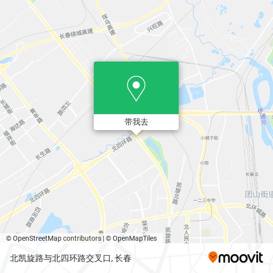 北凯旋路与北四环路交叉口地图