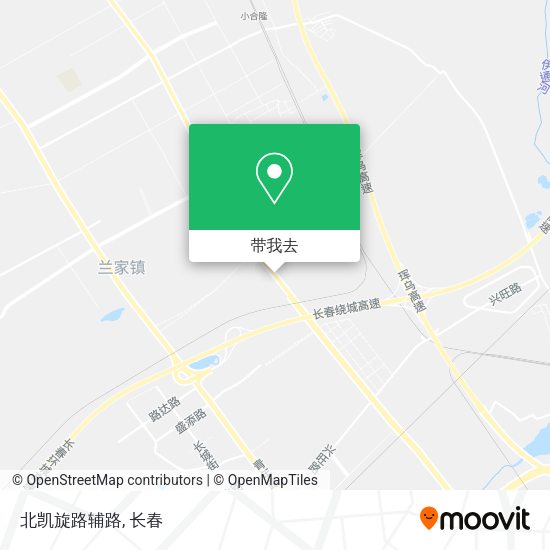 北凯旋路辅路地图