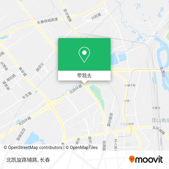 北凯旋路辅路地图