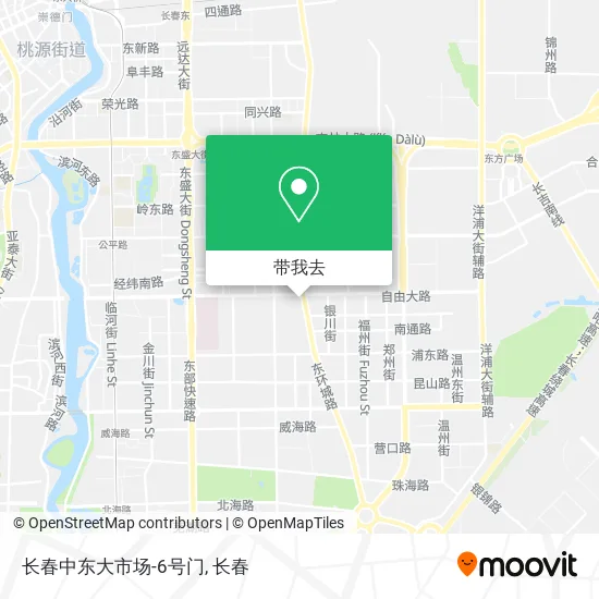 长春中东大市场-6号门地图