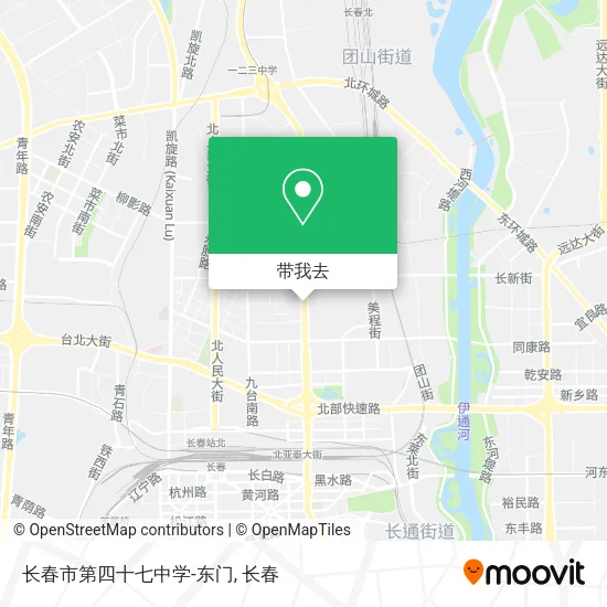 长春市第四十七中学-东门地图