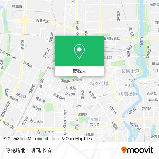 呼伦路北二胡同地图