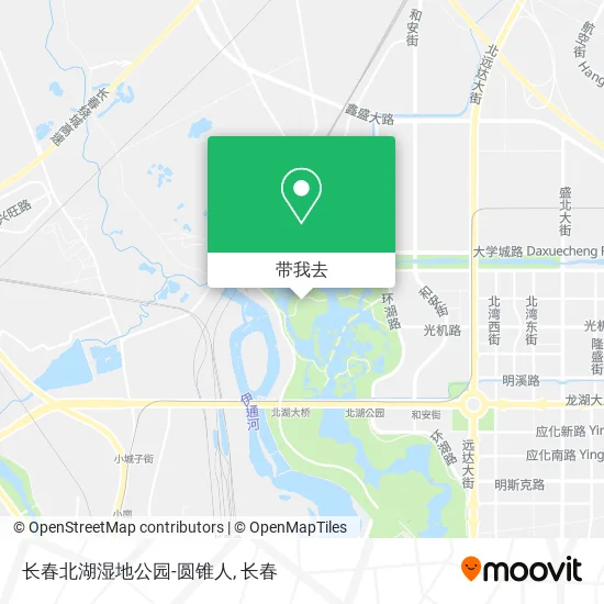 长春北湖湿地公园-圆锥人地图