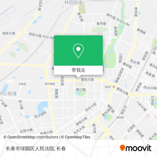 长春市绿园区人民法院地图