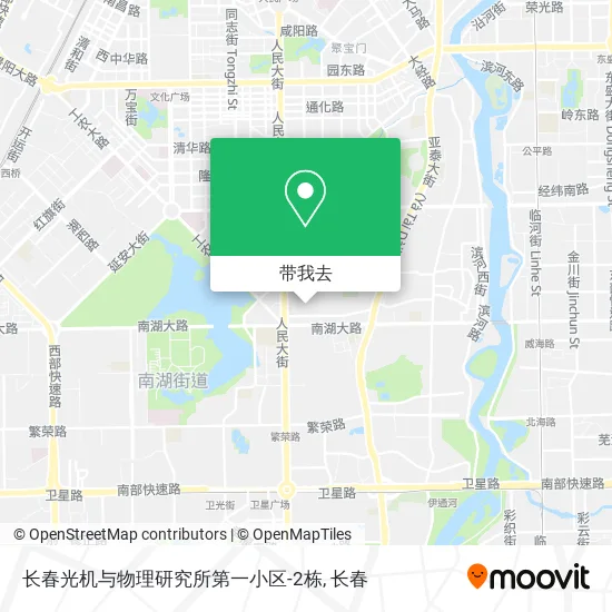 长春光机与物理研究所第一小区-2栋地图