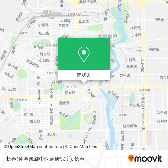 长春(仲圣凯旋中医药研究所)地图