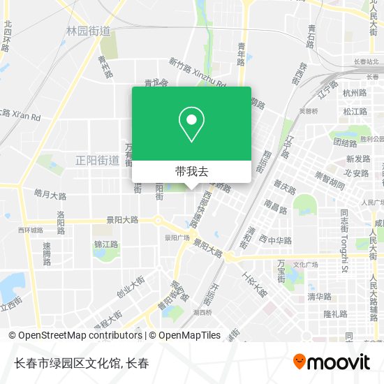 长春市绿园区文化馆地图