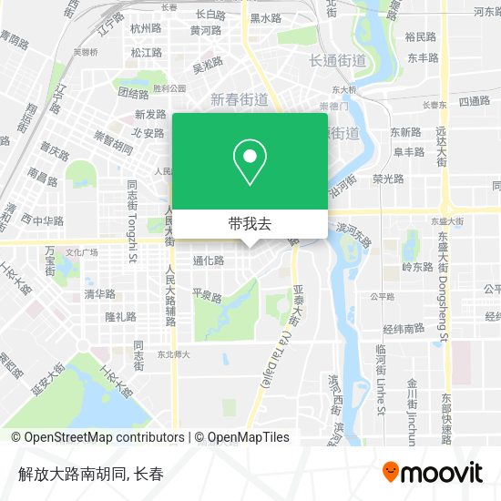 解放大路南胡同地图