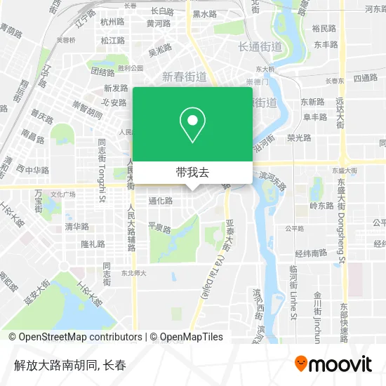 解放大路南胡同地图