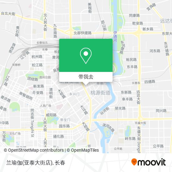 兰瑜伽(亚泰大街店)地图