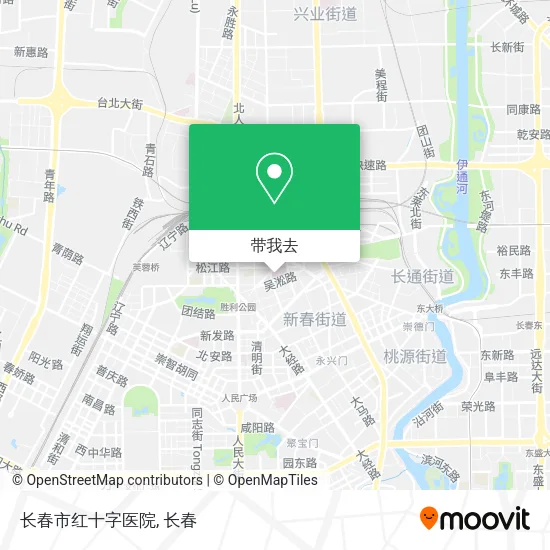 长春市红十字医院地图