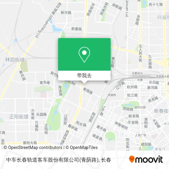 中车长春轨道客车股份有限公司(青荫路)地图