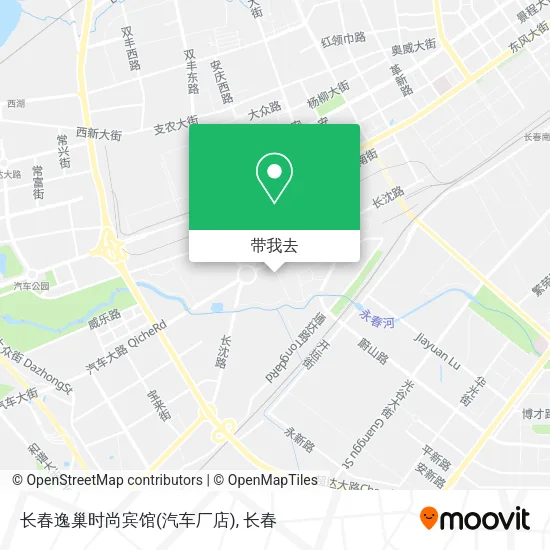 长春逸巢时尚宾馆(汽车厂店)地图