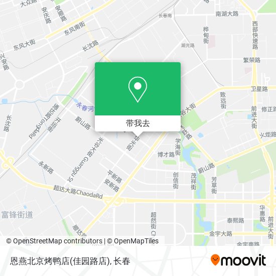 恩燕北京烤鸭店(佳园路店)地图