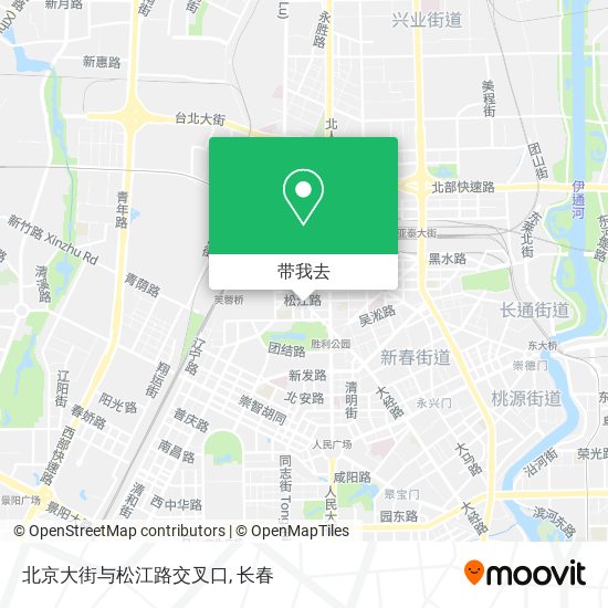 北京大街与松江路交叉口地图