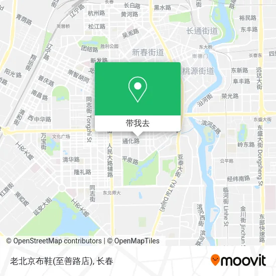老北京布鞋(至善路店)地图