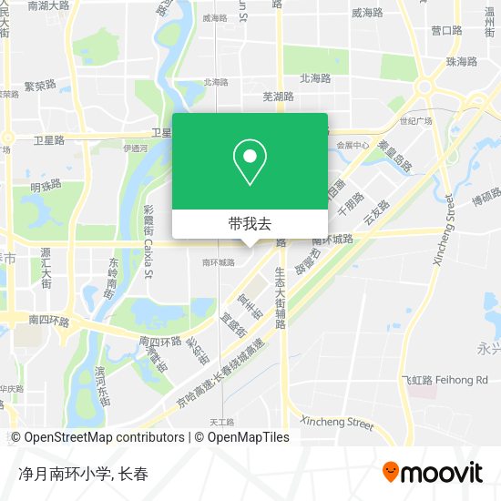 净月南环小学地图