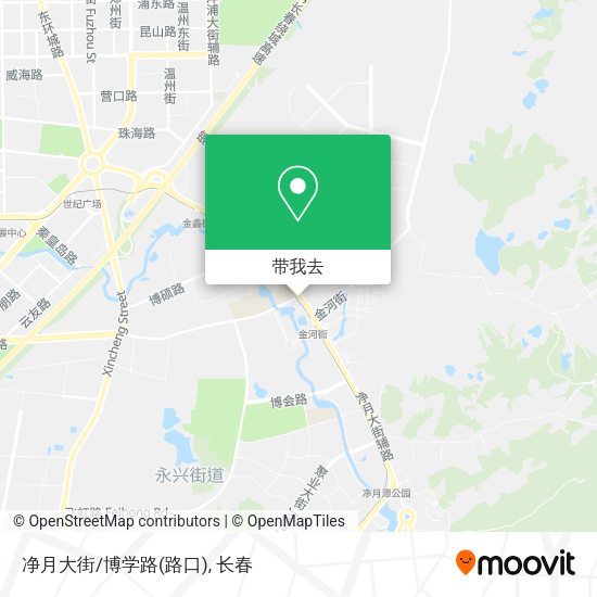 净月大街/博学路(路口)地图