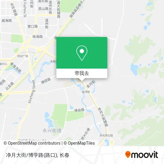 净月大街/博学路(路口)地图