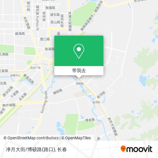 净月大街/博硕路(路口)地图