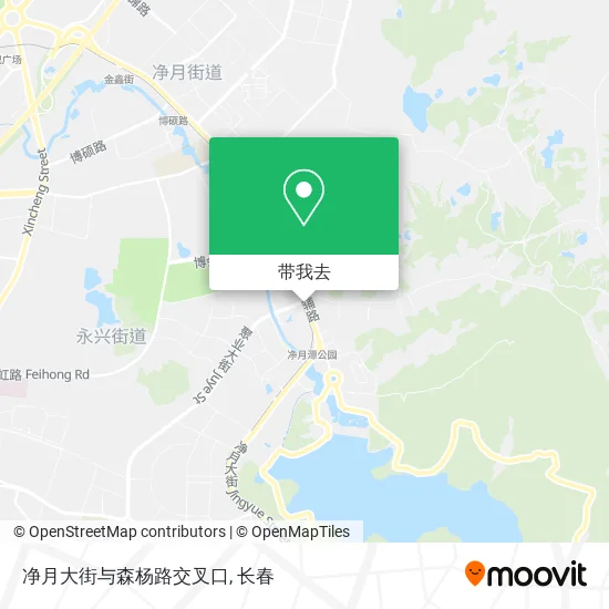净月大街与森杨路交叉口地图