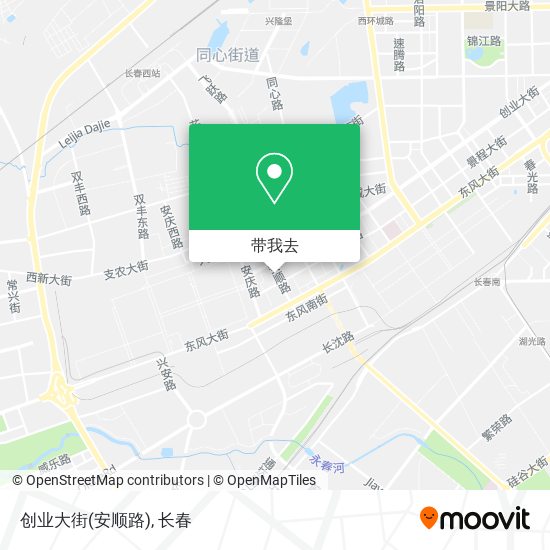 创业大街(安顺路)地图