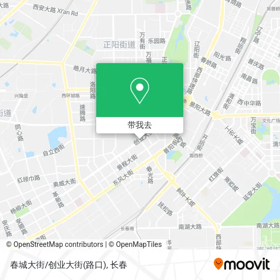 春城大街/创业大街(路口)地图