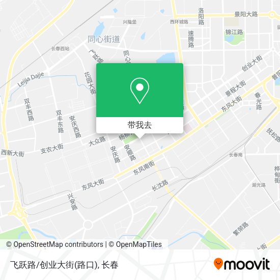 飞跃路/创业大街(路口)地图