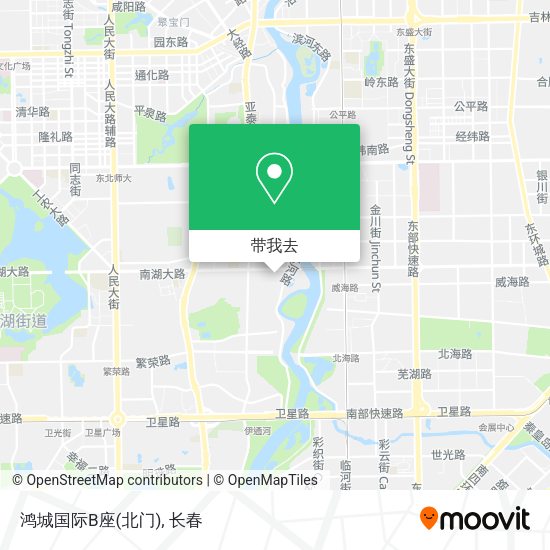 鸿城国际B座(北门)地图