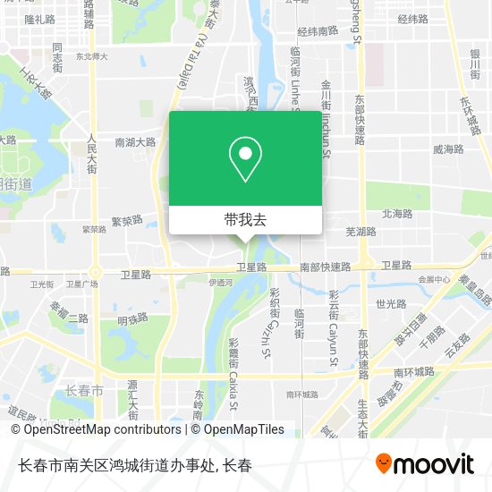 长春市南关区鸿城街道办事处地图