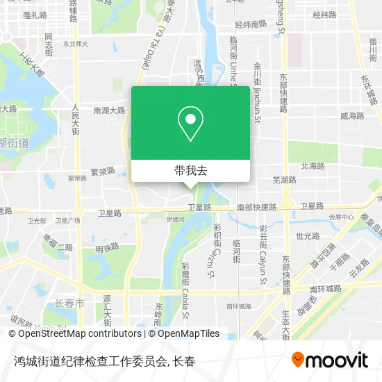 鸿城街道纪律检查工作委员会地图
