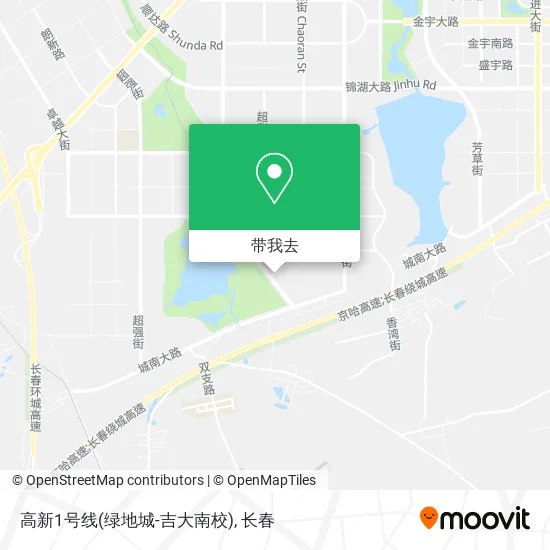 高新1号线(绿地城-吉大南校)地图