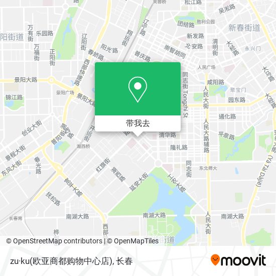 zu·ku(欧亚商都购物中心店)地图