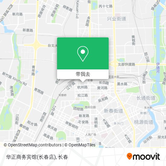 华正商务宾馆(长春店)地图