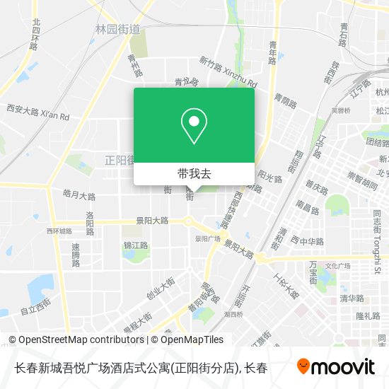 长春新城吾悦广场酒店式公寓(正阳街分店)地图