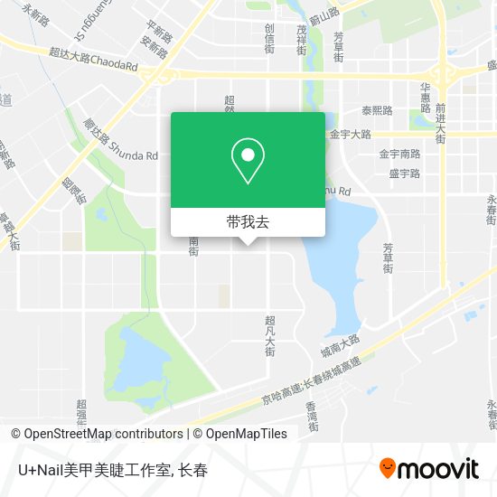 U+Nail美甲美睫工作室地图