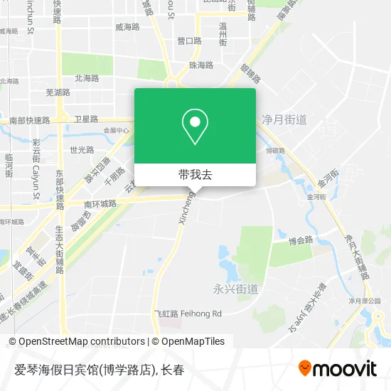 爱琴海假日宾馆(博学路店)地图