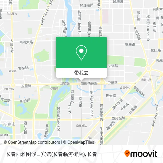 长春西雅图假日宾馆(长春临河街店)地图