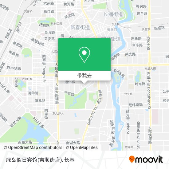 绿岛假日宾馆(吉顺街店)地图
