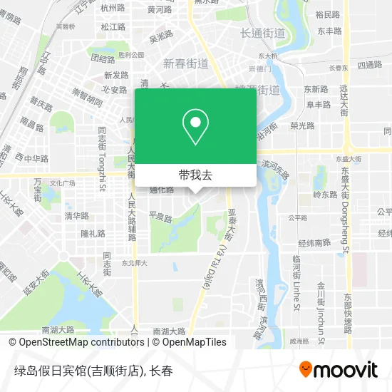 绿岛假日宾馆(吉顺街店)地图