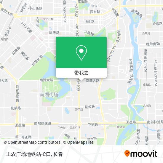 工农广场地铁站-C口地图
