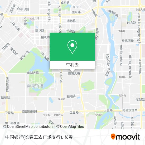 中国银行(长春工农广场支行)地图