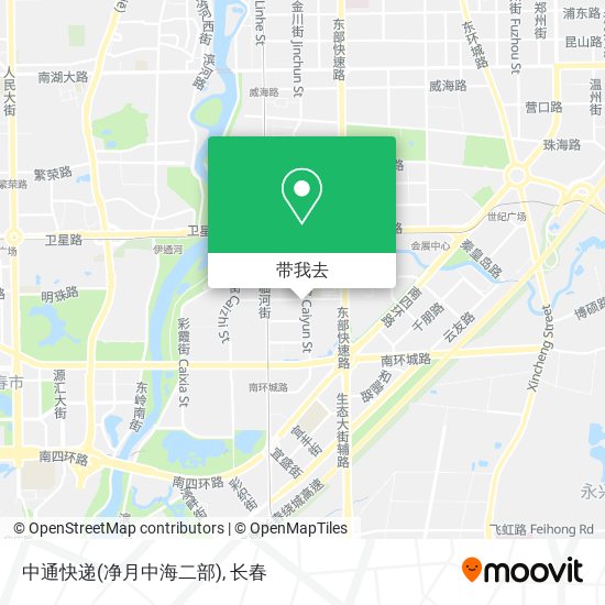 中通快递(净月中海二部)地图