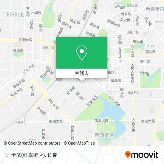 迪卡侬(红旗街店)地图