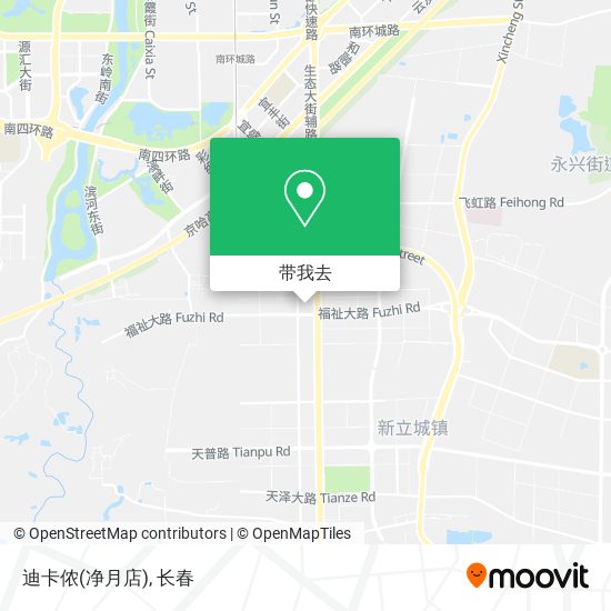 迪卡侬(净月店)地图