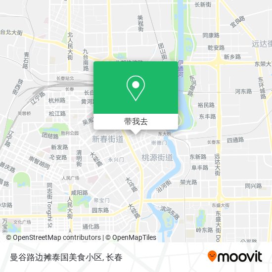曼谷路边摊泰国美食小区地图