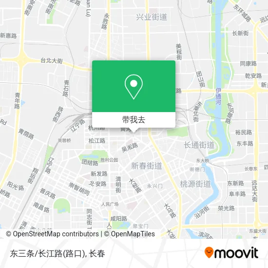 东三条/长江路(路口)地图