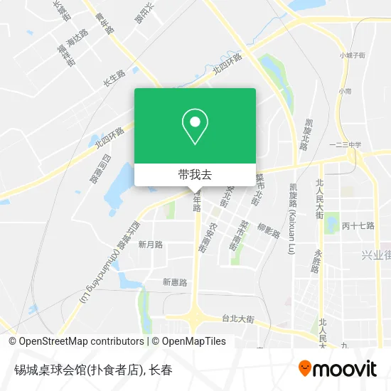 锡城桌球会馆(扑食者店)地图